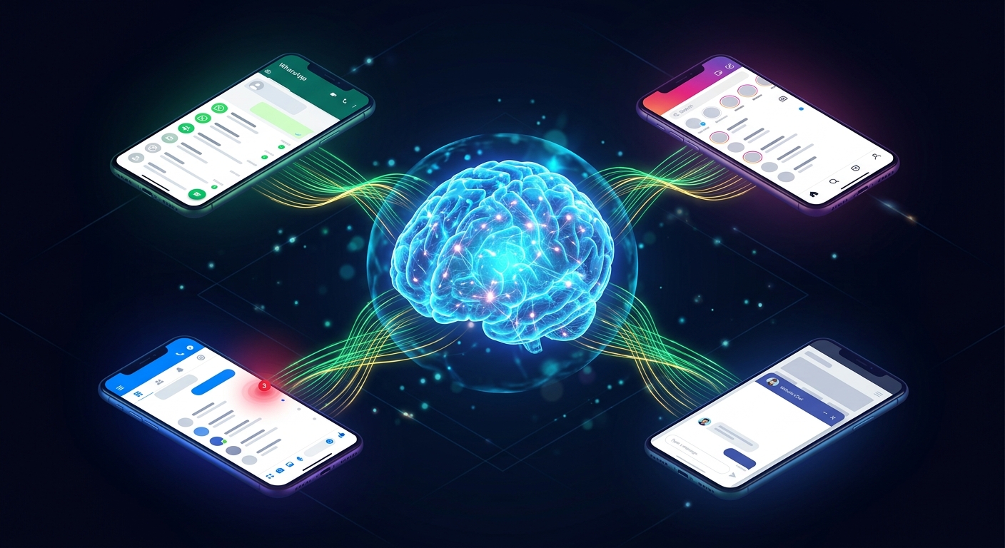 Karen managing messages across platforms