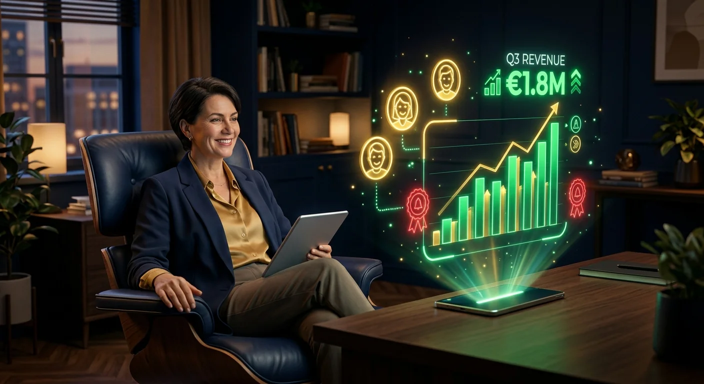 Karen reports business performance in plain English on Telegram